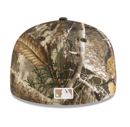 New Era Los Angeles Dodgers Real Tree On White 59Fifty Fitted product image 3, provided for visual reference and product