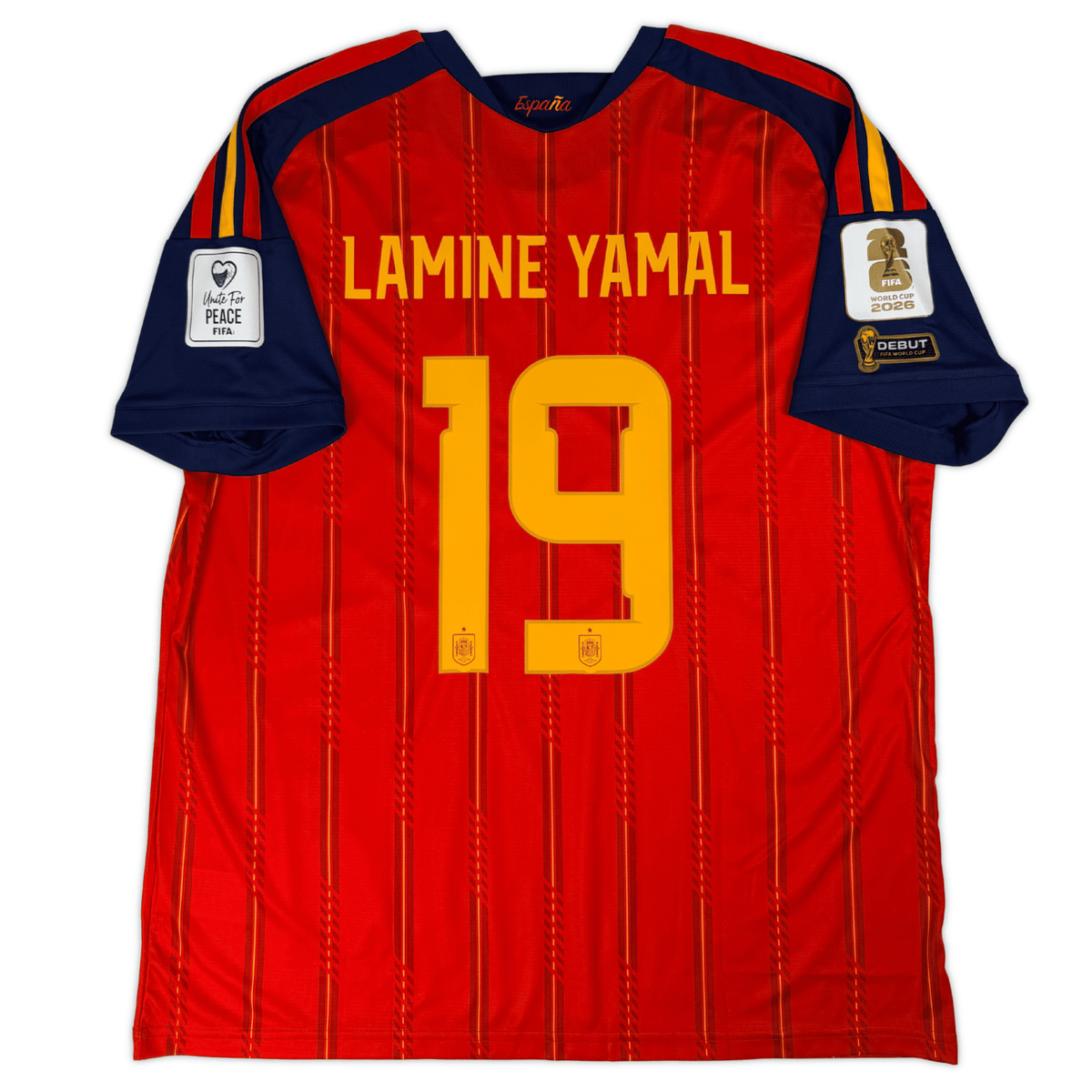 2026 Spain Home 'First Round' Lamine Yamal Jersey product image 2, provided for visual reference and product detail review