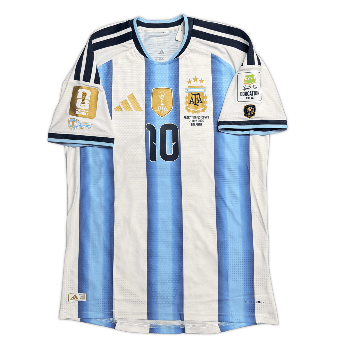 2026 ARGENTINA HOME 'Rof16' MESSI AUTHENTIC JERSEY product image 2, provided for visual reference and product detail review