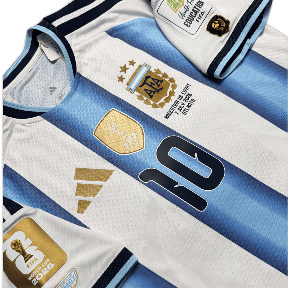 2026 ARGENTINA HOME 'Rof16' MESSI AUTHENTIC JERSEY product image 4, provided for visual reference and product detail review