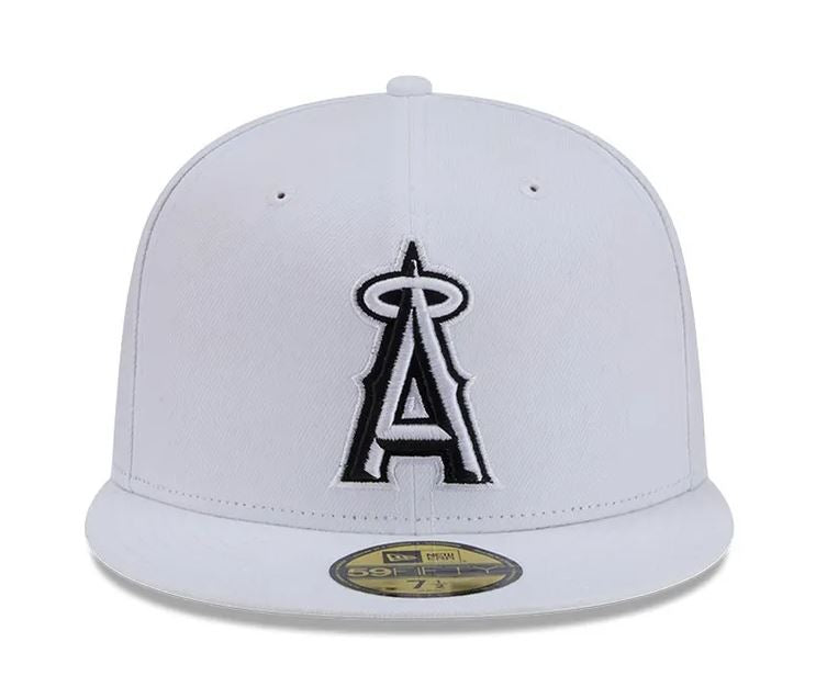 New Era Los Angeles Angels 59FIFTY Fitted - White/Black product image 3, provided for visual reference and product detail