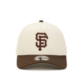 New Era Youth San Francisco Giants 9FORTY A-Frame Snapback Hat- Stone Brown product image 1, provided for visual reference