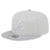New Era Atlanta Braves TWO TONE COLOR PACK 9FIFTY Snapback- Khaki/Grey product image 1, provided for visual reference and