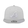 New Era Atlanta Braves TWO TONE COLOR PACK 9FIFTY Snapback- Khaki/Grey product image 2, provided for visual reference and