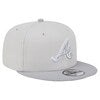 New Era Atlanta Braves TWO TONE COLOR PACK 9FIFTY Snapback- Khaki/Grey product image 3, provided for visual reference and