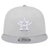 New Era Houston Astros TWO TONE COLOR PACK 9FIFTY Snapback- Khaki/Grey product image 1, provided for visual reference and
