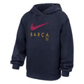 NIKE YOUTH FC BARCELONA Hoodie - Navy product image 1, provided for visual reference and product detail review