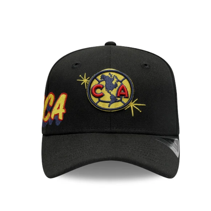 New Era Club America 9Seventy "America" Side Patch Strech-Snap - Black product image 1, provided for visual reference and