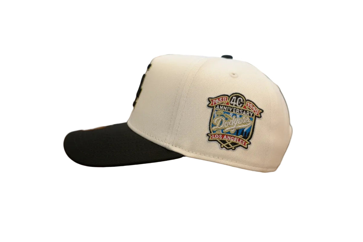 New Era Los Angeles Dodgers Rose chrome/black 40th anniversary patch product image 2, provided for visual reference and