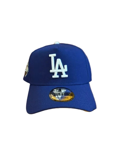 New Era Los Angeles Dodgers Blue a frame 2025 champs patch product image 1, provided for visual reference and product detail