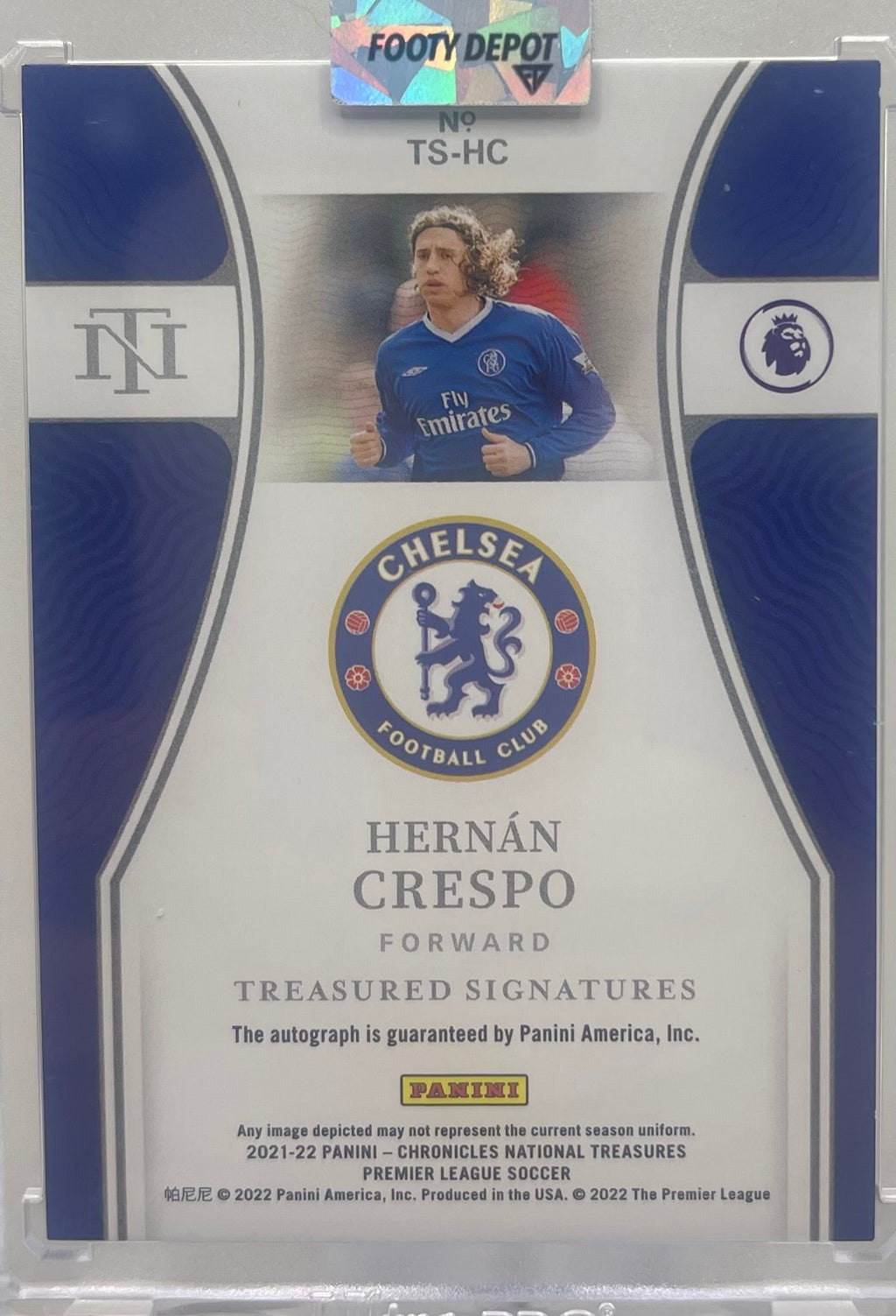 21/22 Panini Treasured Signatures Hernan Crespo Auto #10/39 product image 2, provided for visual reference and product