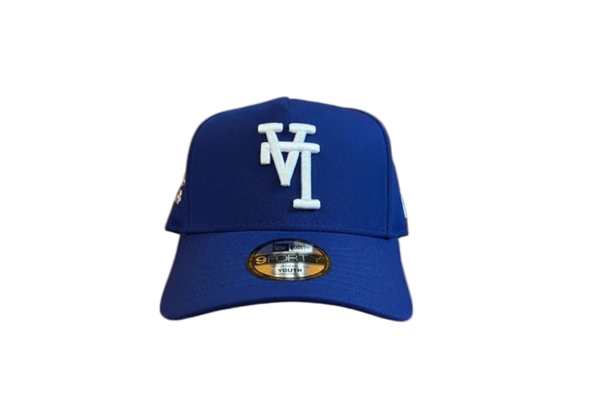 New Era Los Angeles Youth A frame Blue Ohtani side patch product image 1, provided for visual reference and product detail