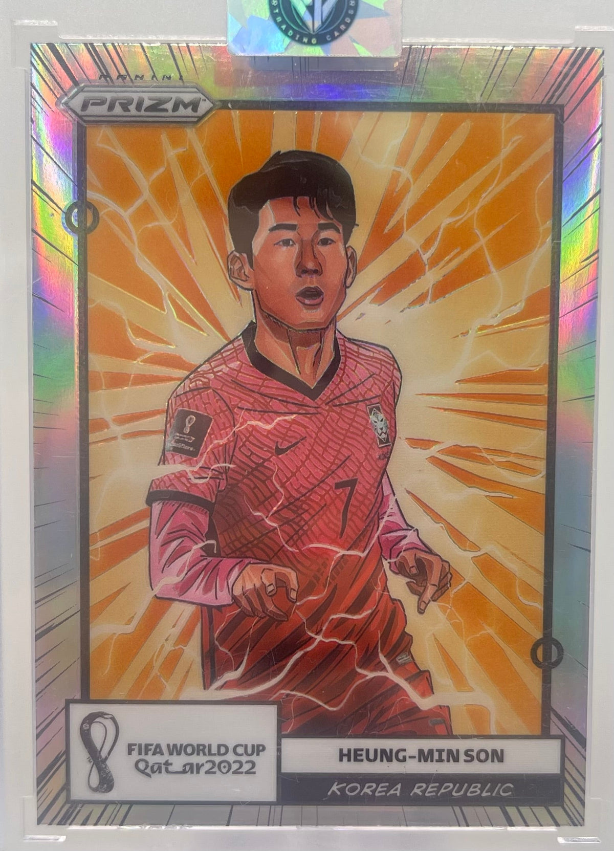 2022 Panini Prizm FIFA World Cup Qatar Heung-Min Son #11 Manga Case Hit SSP product image 1, provided for visual reference
