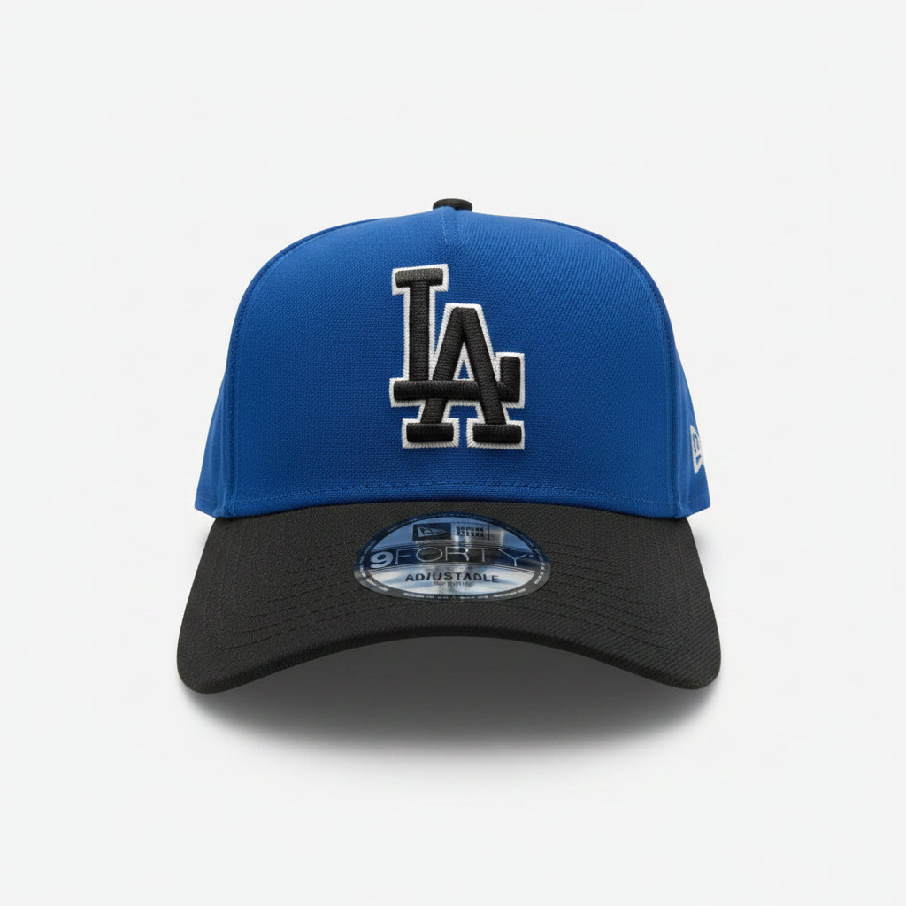 New Era Los Angeles Dodgers a frame blue/black back2back champs patch product image 1, provided for visual reference and