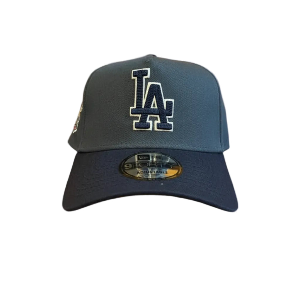 New Era Los Angeles Dodgers Dodgers a-frame Dark Gray with Samurai side patch product image 1, provided for visual reference