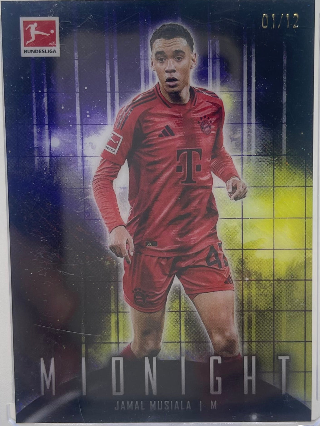 24/25 Topps Bundesliga Midnight Jamal Musiala #1/12 product image 1, provided for visual reference and product detail review