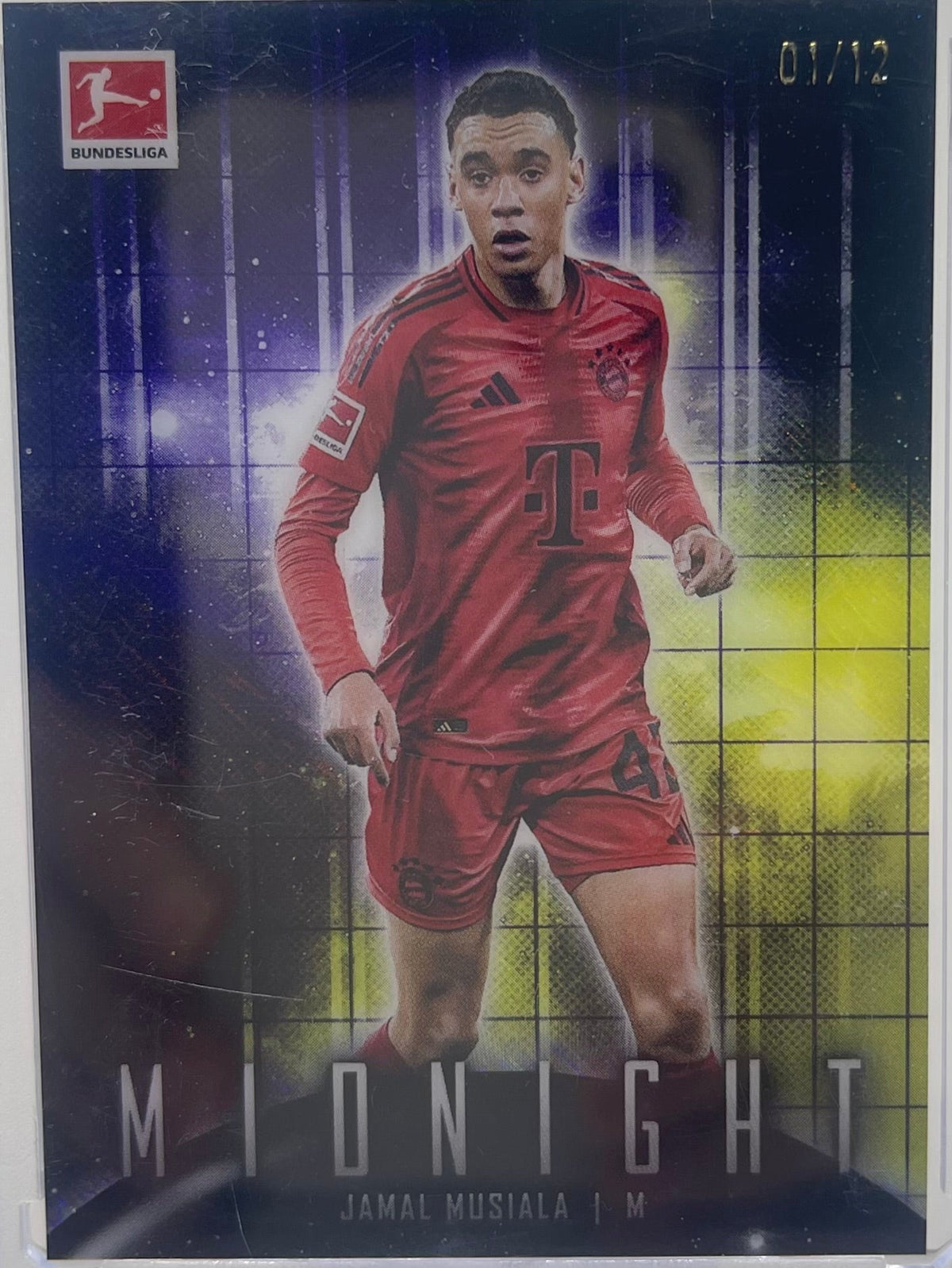 24/25 Topps Bundesliga Midnight Jamal Musiala #1/12 product image 1, provided for visual reference and product detail review
