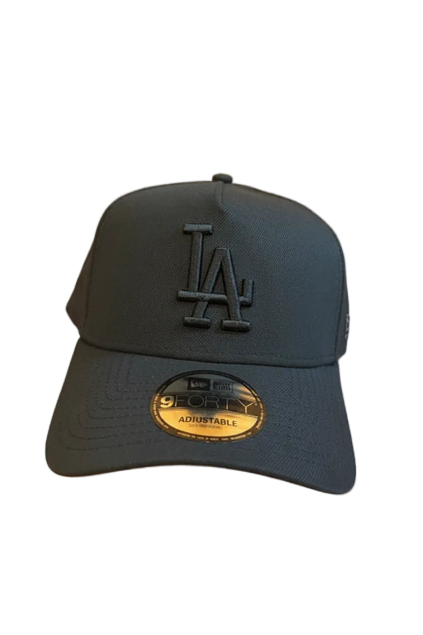 New Era Los Angeles Dodgers Black/Black A frame 1988 Side patch product image 1, provided for visual reference and product