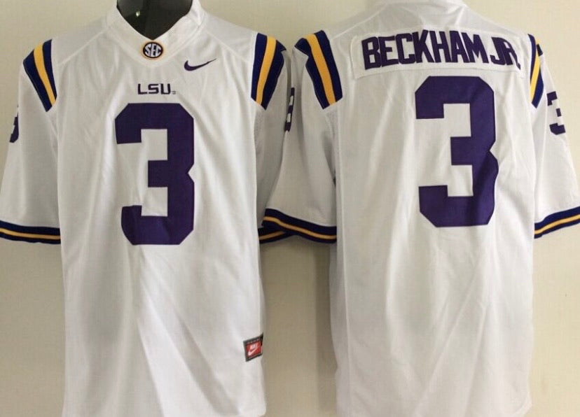 Odell Beckham Jr. LSU Tigers Official NCAA Nike Jersey White product image 1
