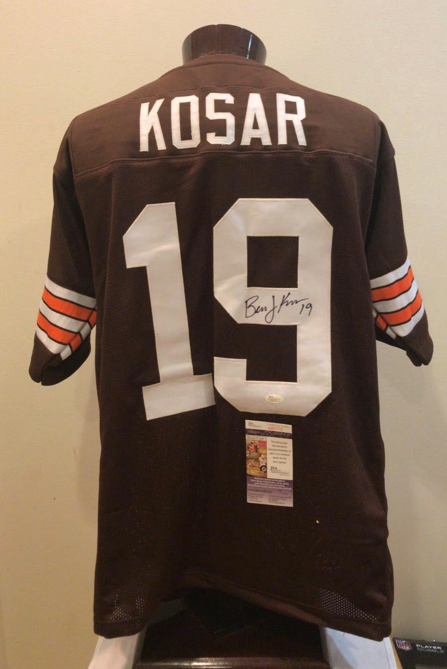 Bernie Kosar Cleveland Browns autographed jersey JSA COA product image 1