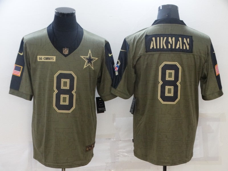Troy Aikman Dallas Cowboys military salute to service product image 1