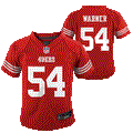 Nike Toddlers Fred Warner Scarlet San Francisco 49ers Game Jersey product image 1, provided for visual reference and product