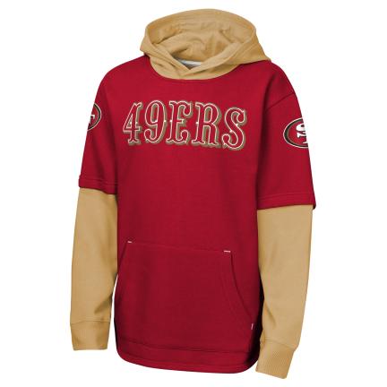 Youth San Francisco 49ers BOMB MIXED MEDIA Fleece Hoodie product image 2, provided for visual reference and product detail