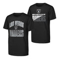 Las Vegas Raiders Little Kids Never Quit 2PK Short Sleeve Crew T-Shirt product image 1, provided for visual reference and