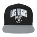 Youth Las Vegas Raiders Essential Flat Brim Snapback Hat product image 1, provided for visual reference and product detail