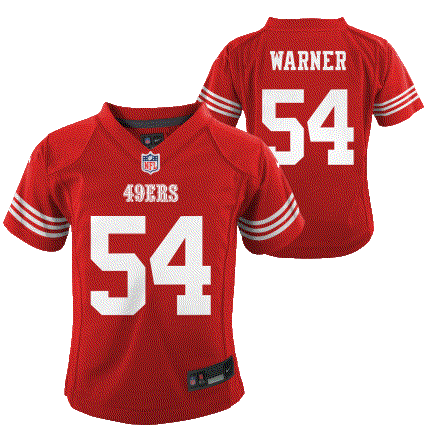 Nike Preschool San Francisco 49ers Fred Warner Game Jersey - Scarlet product image 3, provided for visual reference and