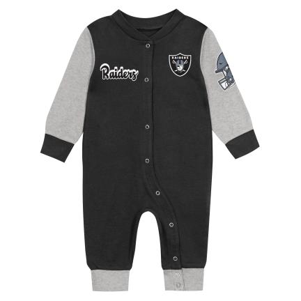 Las Vegas Raiders Baby ENDZONE SNUGGLER LS COVERALL product image 1, provided for visual reference and product detail review