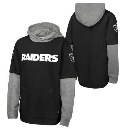 Youth Las Vegas Raiders BOMB MIXED MEDIA Fleece Hoodie product image 3, provided for visual reference and product detail