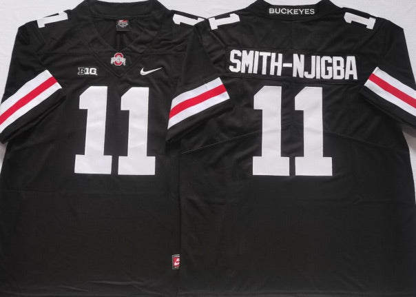 Jaxon Smith-Njigba Ohio State Buckeyes jersey black with product image 1