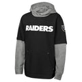 Youth Las Vegas Raiders BOMB MIXED MEDIA Fleece Hoodie product image 1, provided for visual reference and product detail