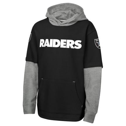 Youth Las Vegas Raiders BOMB MIXED MEDIA Fleece Hoodie product image 1, provided for visual reference and product detail