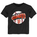 San Francisco Giants Toddler Split Ball T-Shirt product image 1, provided for visual reference and product detail review