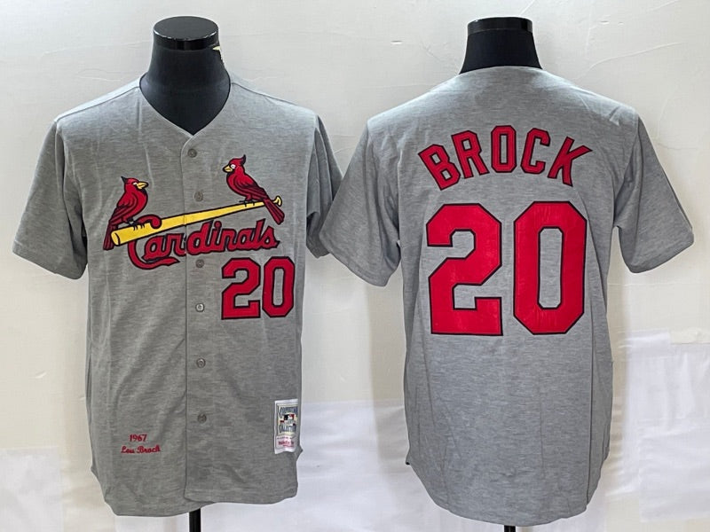 Lou Brock St. Louis Cardinals Official MLB Jersey Mitchell product image 1