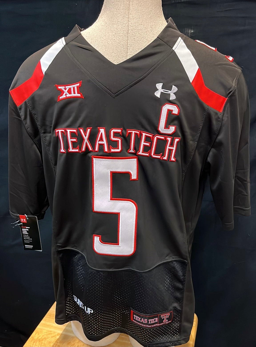 Patrick Mahomes Texas Tech Official NCAA Jersey black product image 2