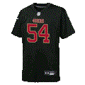Nike Youth San Francisco 49ers Fred Warner Game Jersey - Carbon Black product image 1, provided for visual reference and