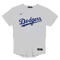 Nike Preschool Los Angeles Dodgers Home Jersey-White product image 1, provided for visual reference and product detail review
