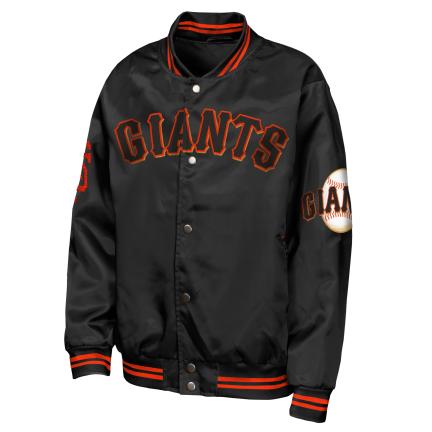 San Francisco Giants Tailsweep Classic Satin Jacket product image 1, provided for visual reference and product detail review