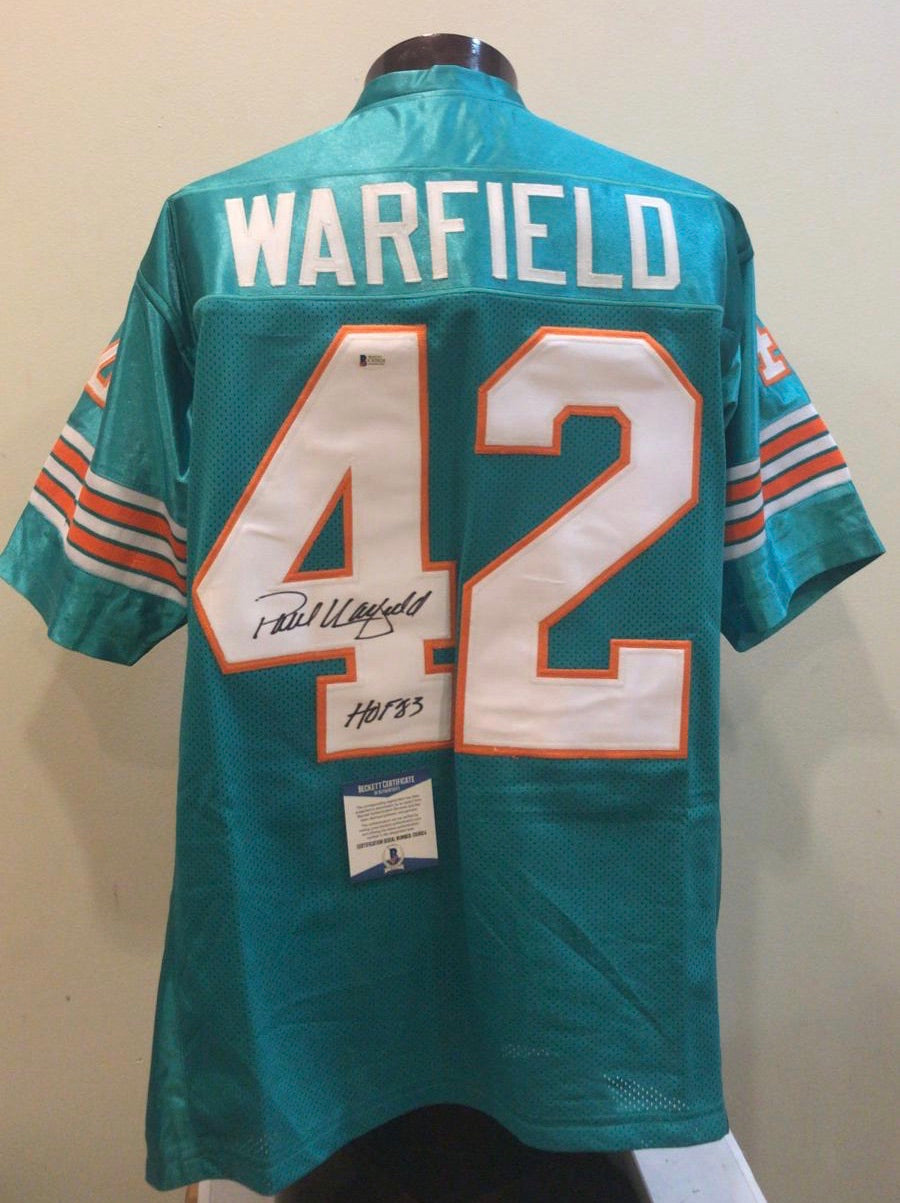 Paul Warfield Miami Dolphins autographed jersey Beckett COA product image 1