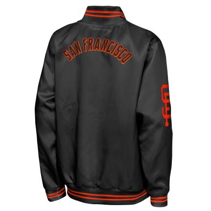 San Francisco Giants Tailsweep Classic Satin Jacket product image 2, provided for visual reference and product detail review