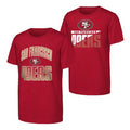 San Francisco 49ers Youth Never Quit 2PK Short Sleeve Crew T-Shirt product image 1, provided for visual reference and