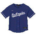Nike Infants Alternative Los Angeles Dodgers Baseline Jersey product image 1, provided for visual reference and product
