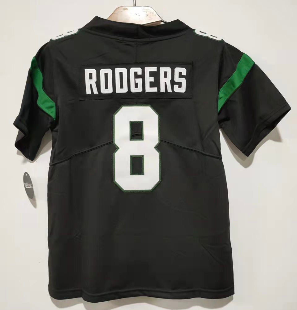 Aaron Rodgers YOUTH KIDS New York Jets Jersey black product image 1