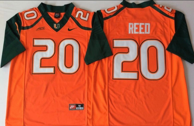 Ed Reed Miami Hurricanes Official NCAA Nike Jersey Orange product image 1