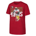 Youth San Francisco 49ers KITTLE GEORGE LEGENDARY PLAYER CARD SS T-Shirt product image 1, provided for visual reference and