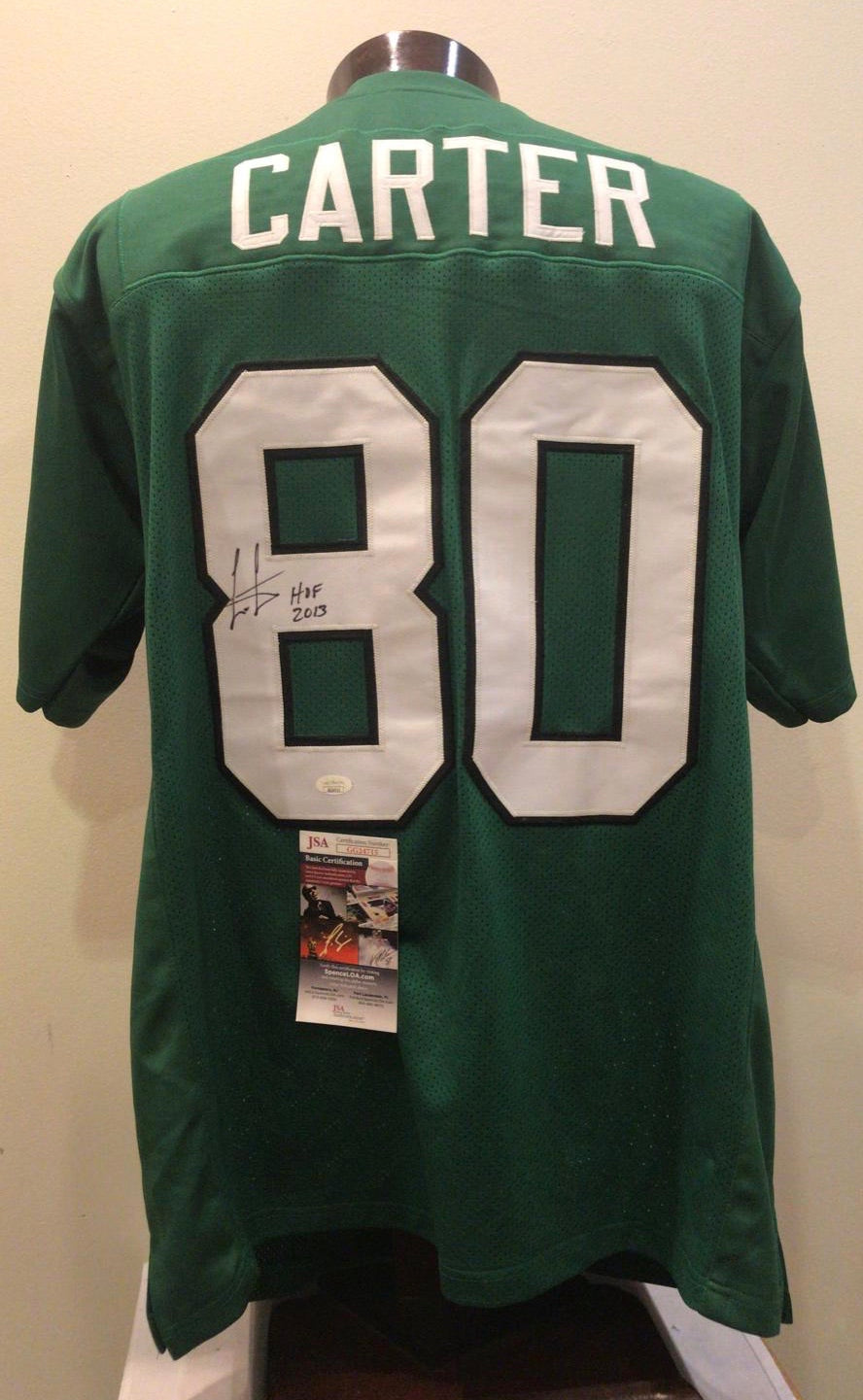 Cris Carter Philadelphia Eagles autographed jersey JSA COA product image 1