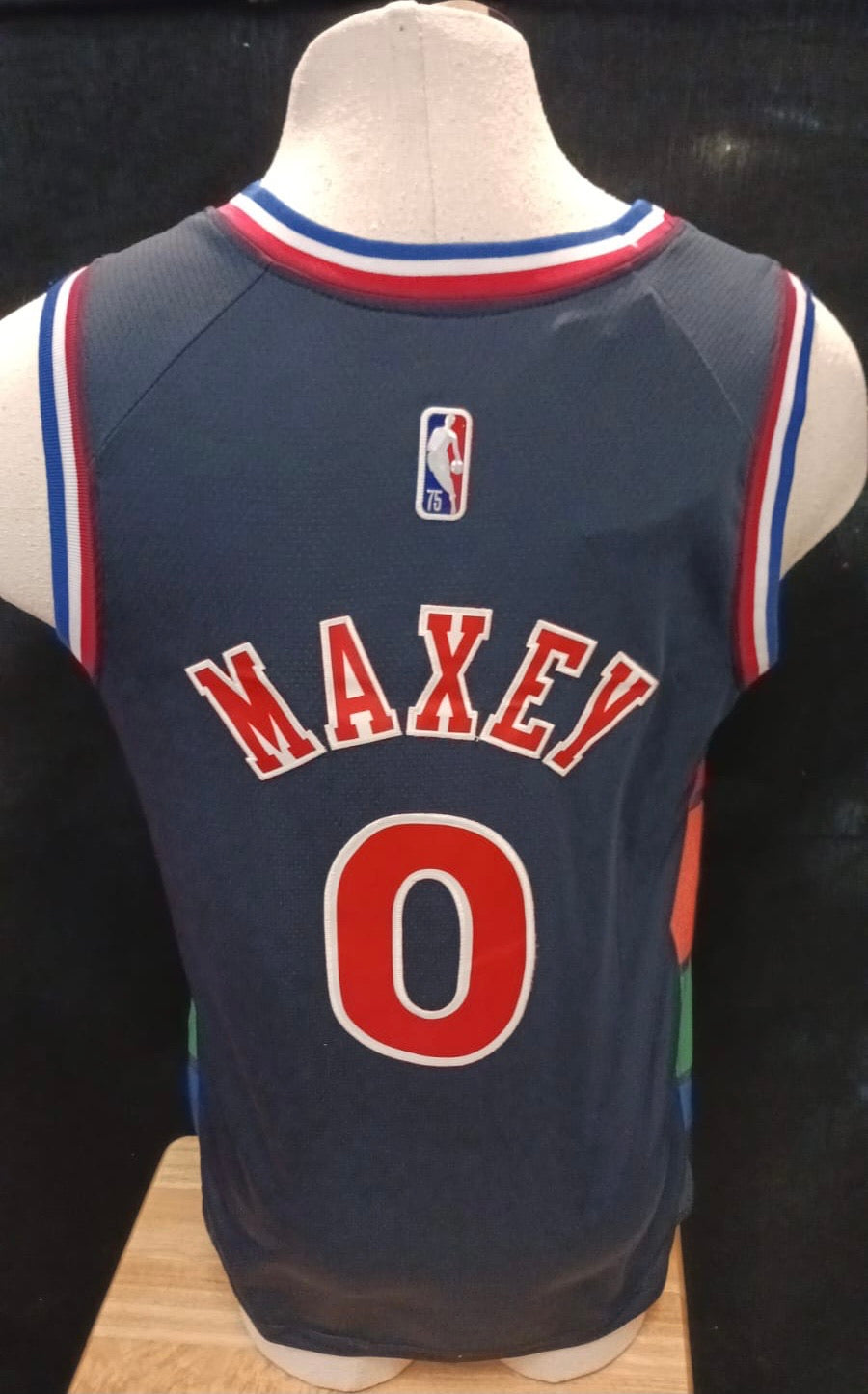 Tyrese Maxey Philadelphia 76ers Official NBA Jersey Navy product image 3